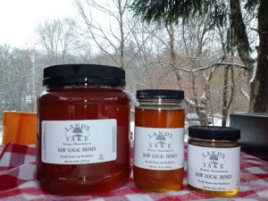 Honey from our local bees and the Boston Honey Co. makes the best holiday gift!
